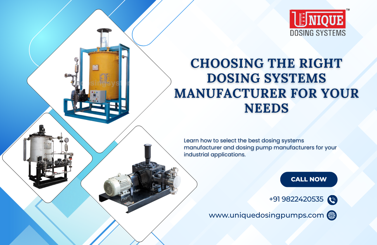 Choosing the Right Dosing Systems Manufacturer for Your Needs